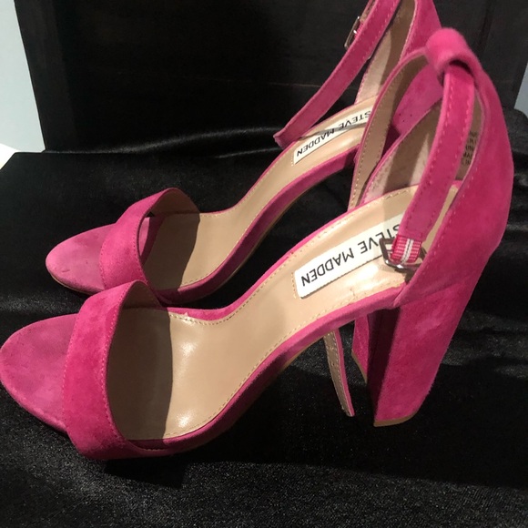 Steve Madden Pink Heeled Sandals SZ 8.5 - Picture 5 of 10